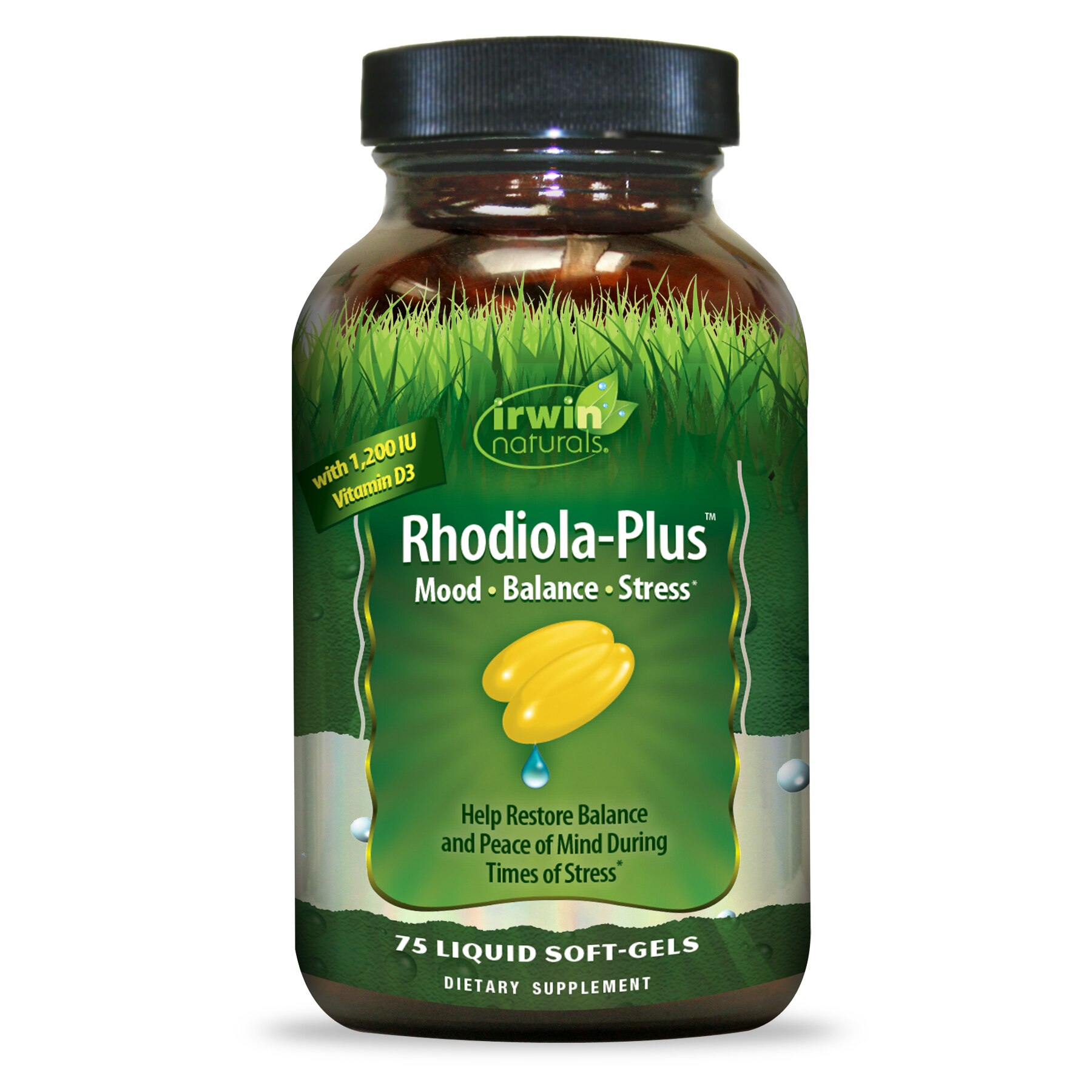 Irwin Naturals Rhodiola-Plus Liquid Soft-gels, 75 CT