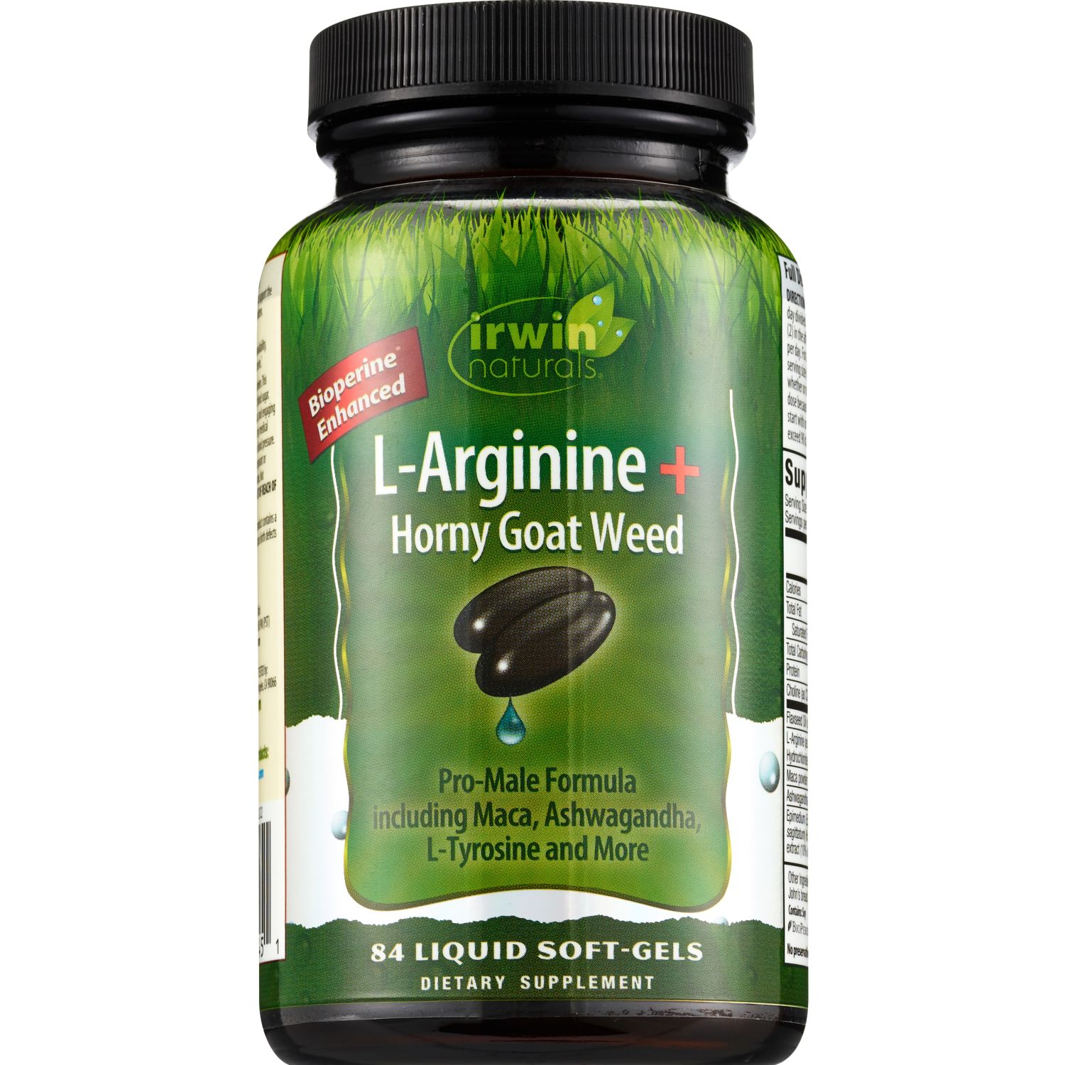 Irwin Naturals L-Arginine + Horny Goat Weed, 84 CT