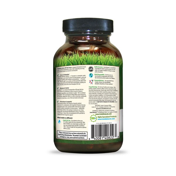 Irwin Naturals Healthy Brain All-Day Focus, 60 CT