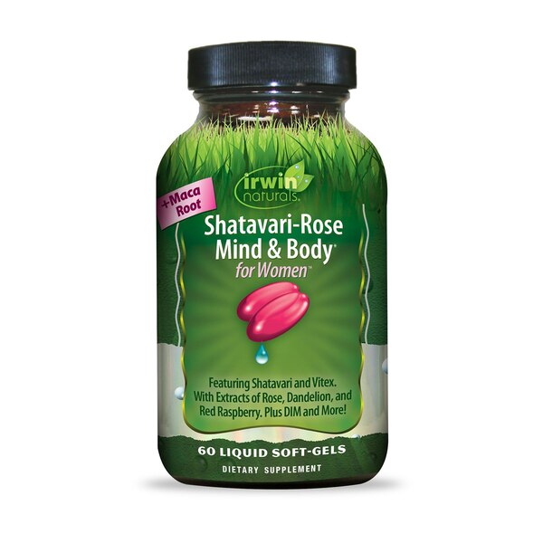 Irwin Naturals Shatavari-Rose Mind & Body Softgels, 60 CT