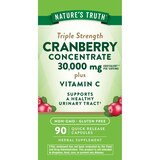 Nature's Truth Triple Strength Cranberry Concentrate 15,000 mg plus Vitamin C, 90 CT, thumbnail image