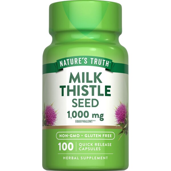 Nature's Truth Milk Thistle Seed Extract Supplement, 1,000 mg, 100 CT