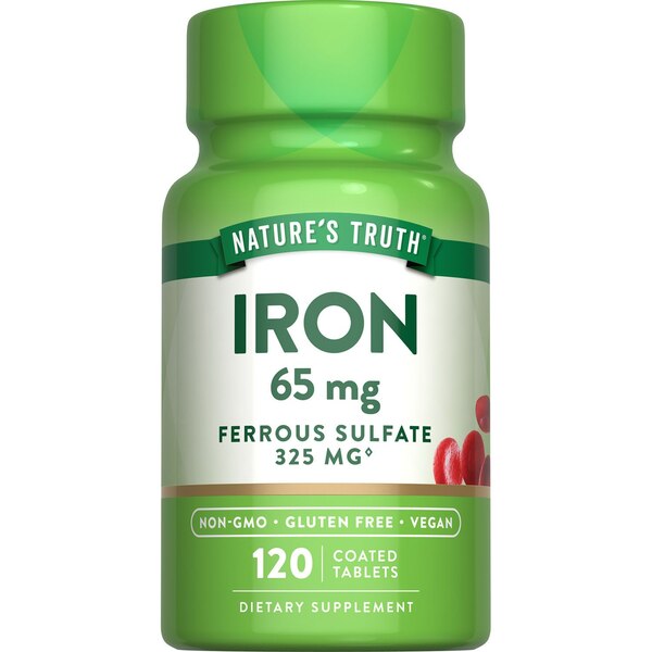 Nature's Truth Iron Supplement, 65 mg, 120 CT