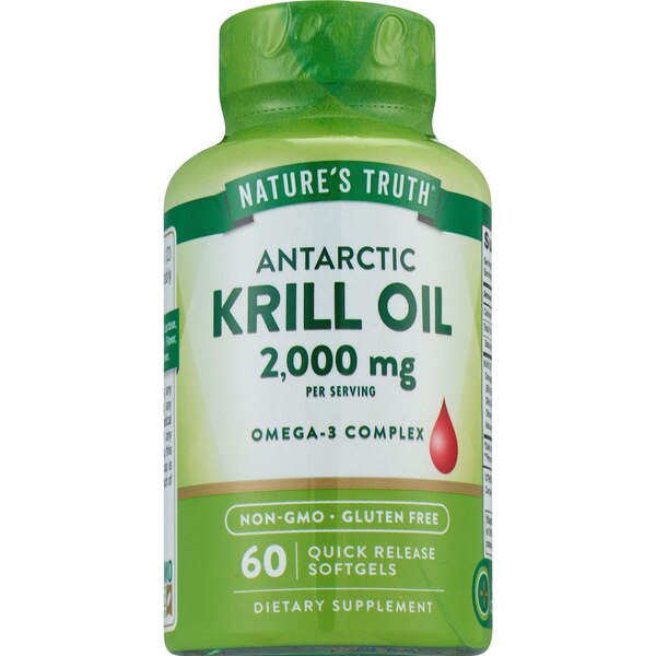 Nature's Truth Krill Oil 2,000mg (per 2) Softgels, 60 CT