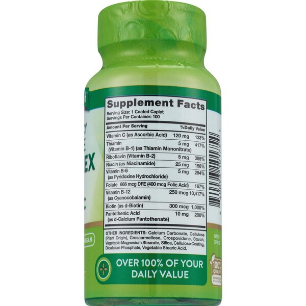 Nature's Truth Vitamin B Complex + Vitamin C Caplets, 100 CT