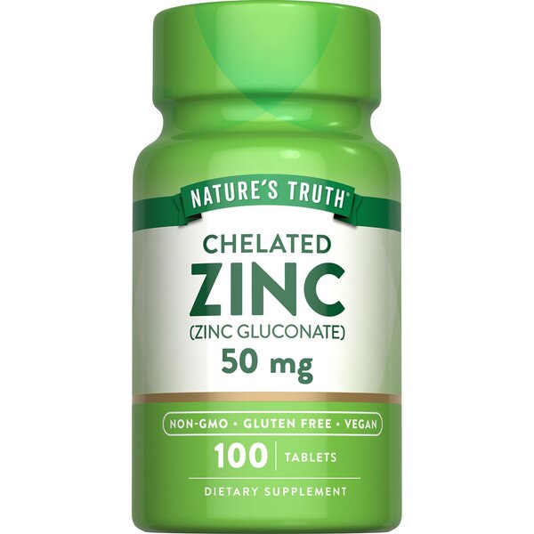 Nature's Truth Chelated Zinc (Zinc Gluconate)