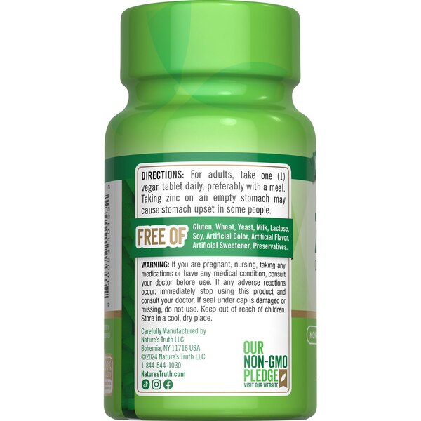 Nature's Truth Chelated Zinc (Zinc Gluconate)