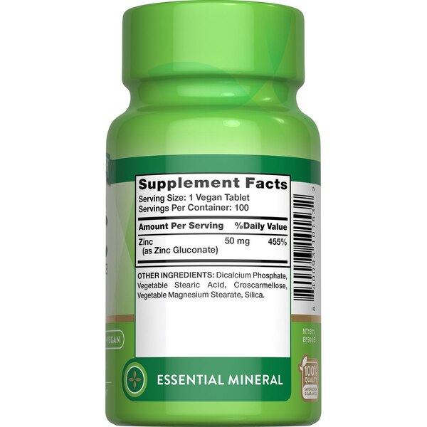 Nature's Truth Chelated Zinc (Zinc Gluconate)