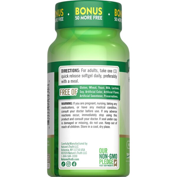 Nature's Truth Vitamin D3 Softgels, 1000IU, 250 CT