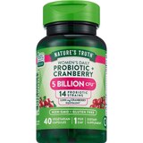 Nature's Truth Women's Probiotic + Cranberry Veggie Capsules, 50 CT, thumbnail image