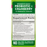 Nature's Truth Women's Probiotic + Cranberry Veggie Capsules, 50 CT, thumbnail image