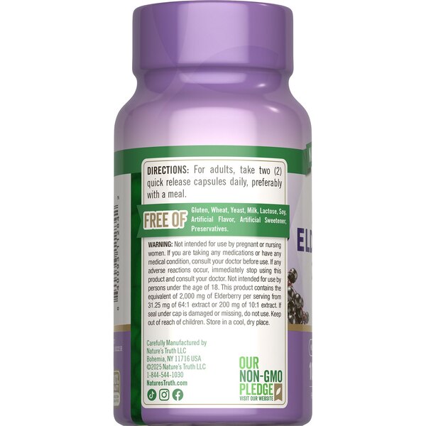 Nature's Truth Sambucus Black Elderberry, 1000 MG