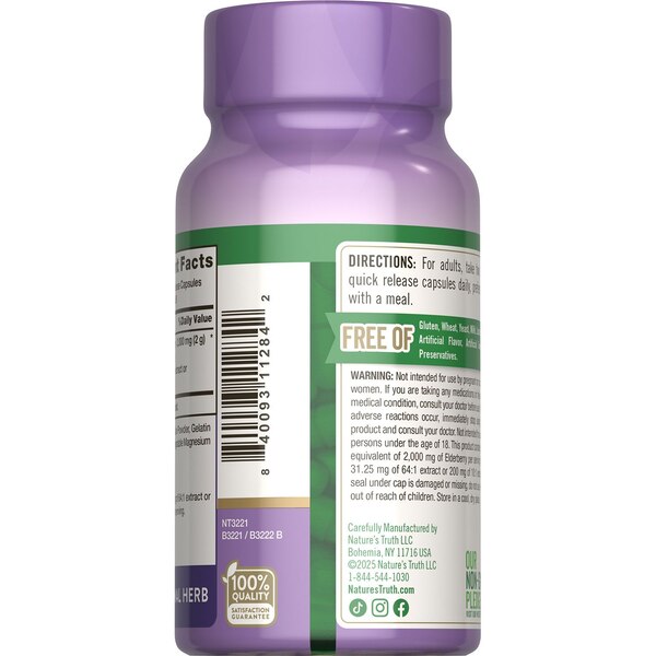 Nature's Truth Sambucus Black Elderberry, 1000 MG