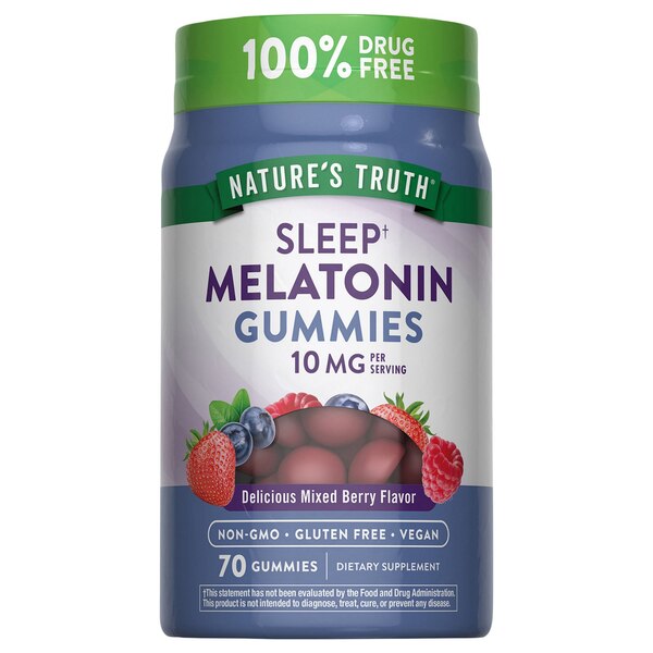 Nature's Truth Extra Strength Melatonin Gummies, 10 mg, 70 CT