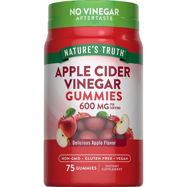 Nature's Truth Apple Cider Vinegar Gummies, 600 mg, 75 CT