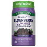 Nature's Truth Sambucus Black Elderberry + Vitamin C & Zinc Gummies, 50 CT, thumbnail image