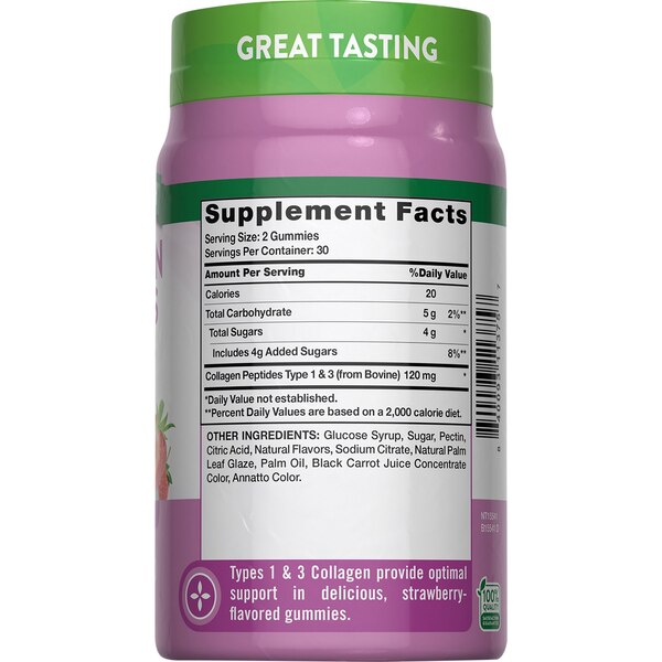 Nature's Truth Beauty Collagen Types 1 + 3 Gummies, 60 CT