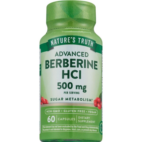 Nature’s Truth Advanced Berberine HCI, 500 MG, 60 CT