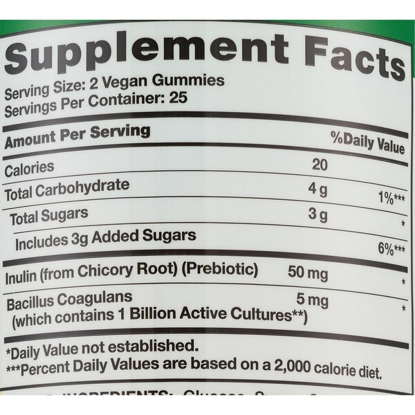 Nature's Truth Digestive Probiotic Gummies, 50 CT