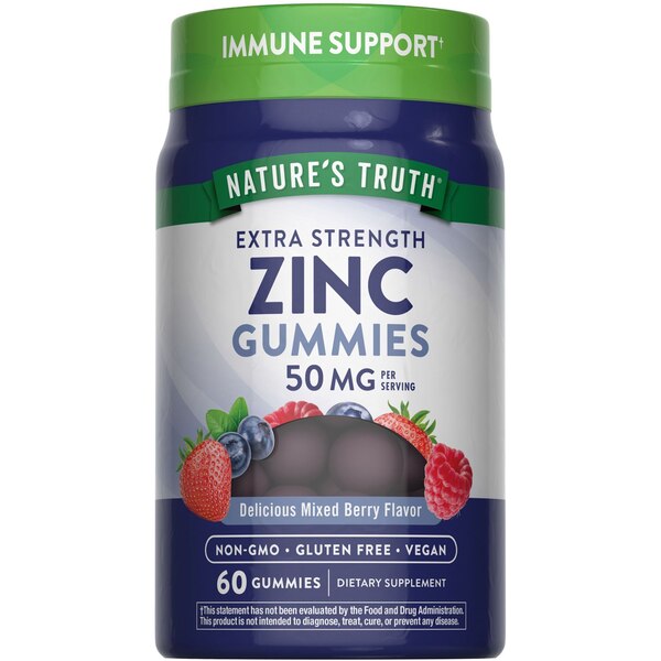Nature's Truth Zinc Gummies, 50 mg, 60 CT