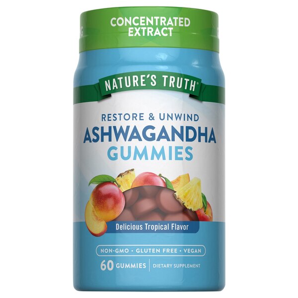 Nature's Truth Restore & Unwind Ashwagandha Gummies, 60 CT