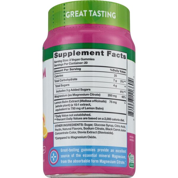 Nature's Truth Magnesium Gummies, Lemon Raspberry, 60 CT