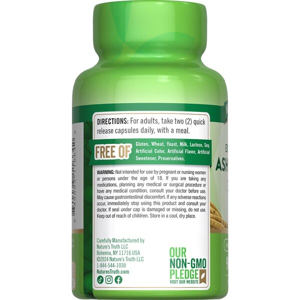 Nature's Truth Extra Strength Ashwagandha Capsules, 3,000 mg, 90 CT