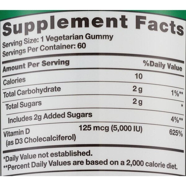 Nature's Truth Vit D3 5000 IU, 50 CT