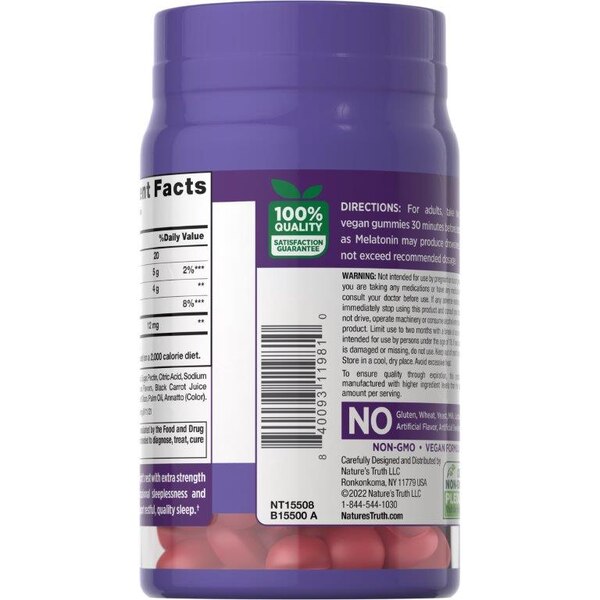 Nature's Truth 100% Drug Free Melatonin Gummies