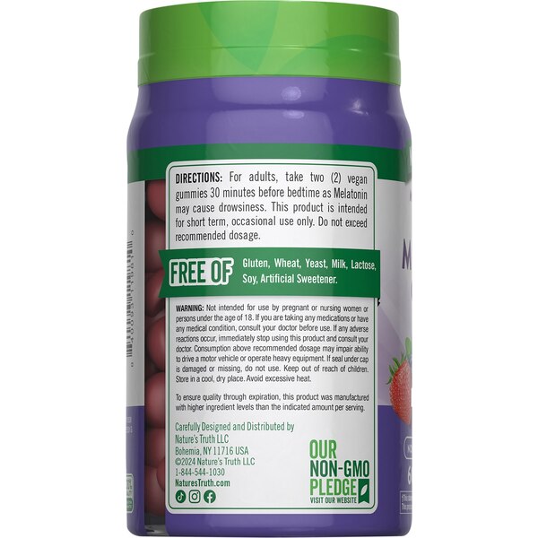Nature's Truth 100% Drug Free Melatonin Gummies