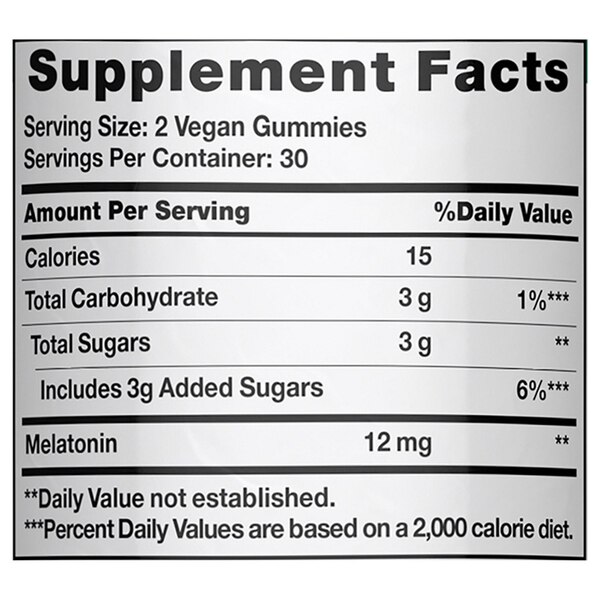 Nature's Truth 100% Drug Free Melatonin Gummies