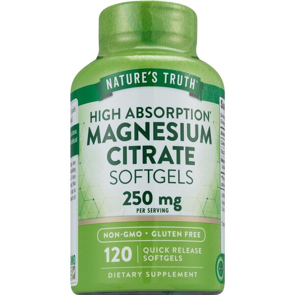 Nature's Truth Magnesium Citrate Softgels, 120 CT