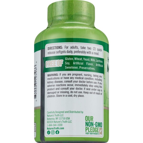 Nature's Truth Magnesium Citrate Softgels, 120 CT