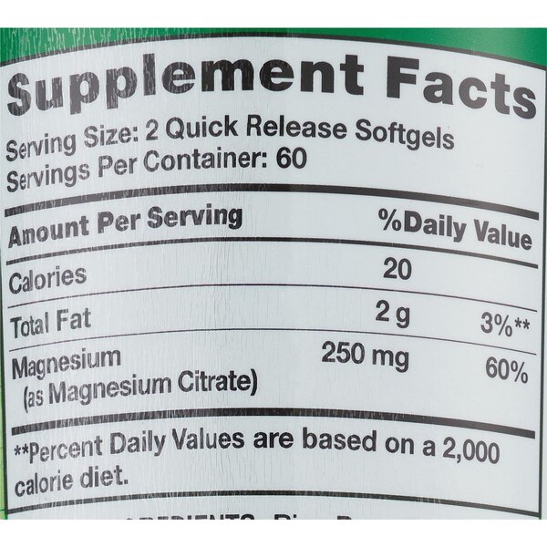 Nature's Truth Magnesium Citrate Softgels, 120 CT