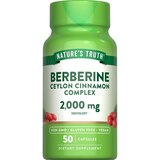 Nature's Truth Berberine Complex w/Cinnamon Capsules, 50 CT, thumbnail image