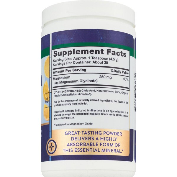 Nature's Truth Magnesium Glycinate Powder Lemon, 6 OZ