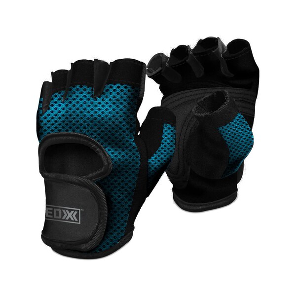 EDX Womens Mesh Fitness Gloves, Blue