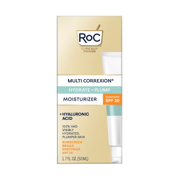 RoC Multi Correxion Hydrate + Plump SPF 30 Daily Moisturizer with Hyaluronic Acid, 1.7 OZ