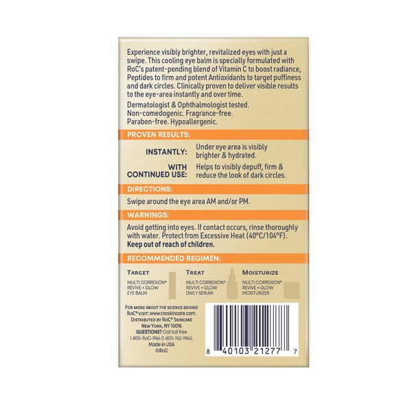 RoC Revive + Glow Eye Balm, .14 oz