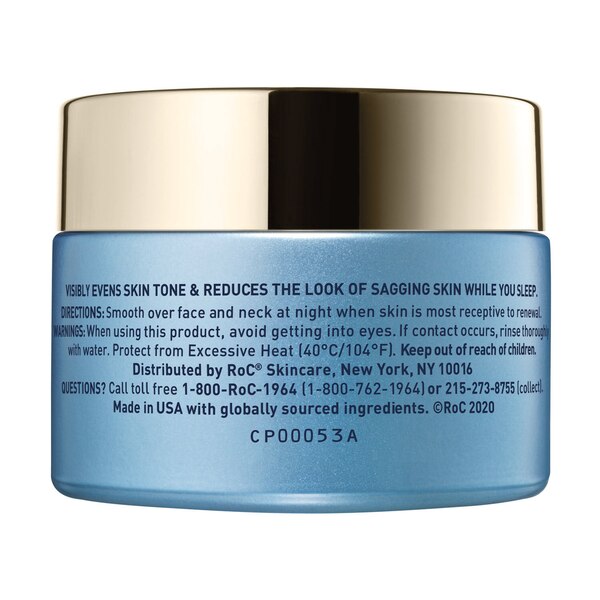 RoC Multi Correxion - Crema facial de noche antienvejecimiento 5 en 1, 1.7 oz