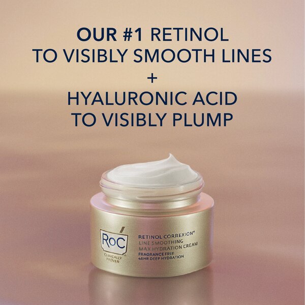 RoC Retinol Correxion Max Daily Hydration Creme, Fragrance-Free, 1.7 OZ