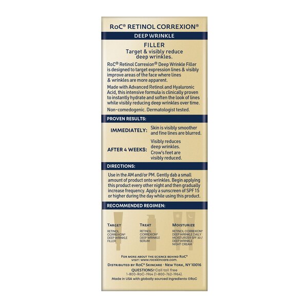 RoC Retinol Correxion Deep Wrinkle Anti-Aging Filler, 1 OZ