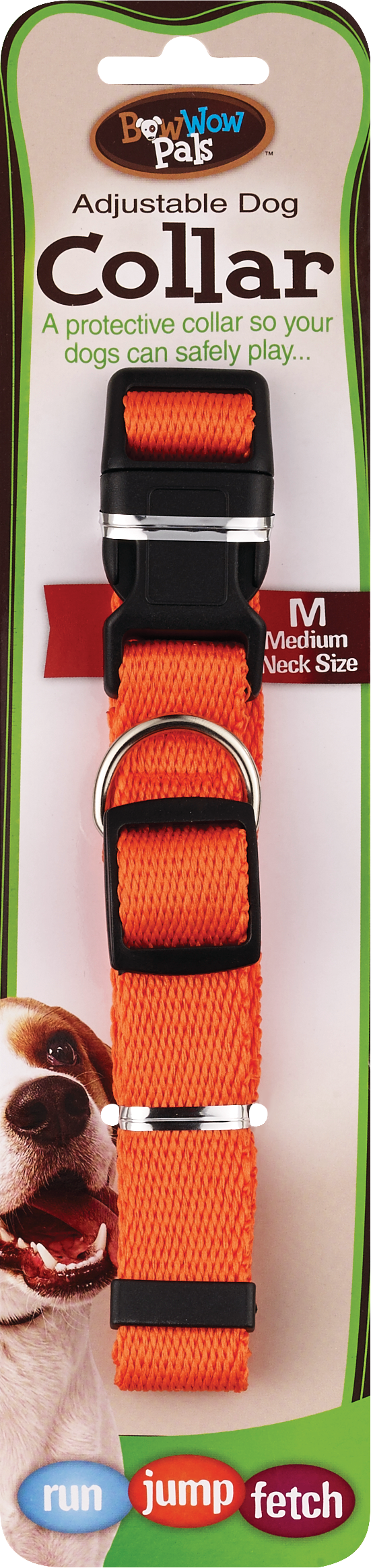 Bow Wow Pals Adjustable Dog Collar, Assorted Colors