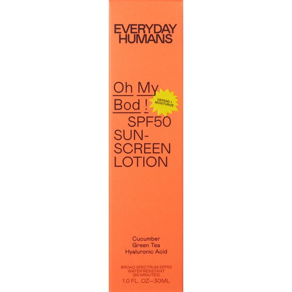 Oh My Bod! SPF50 Sunscreen Lotion Travel Size