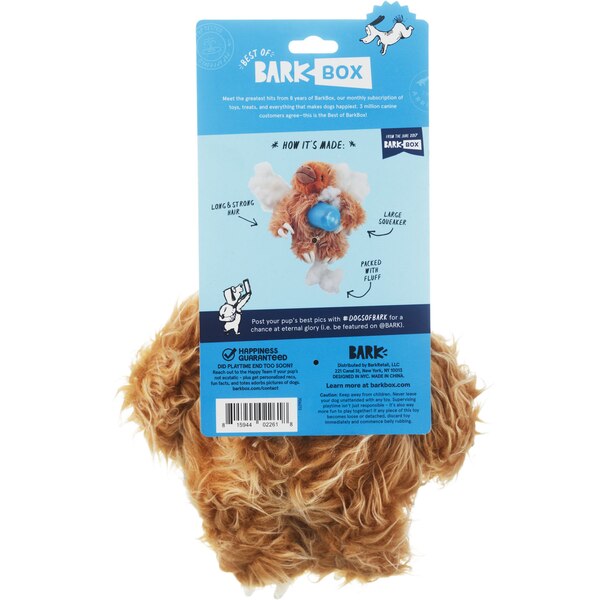 BARK Gordon the Giant Sloth Dog Toy, 13.5 in