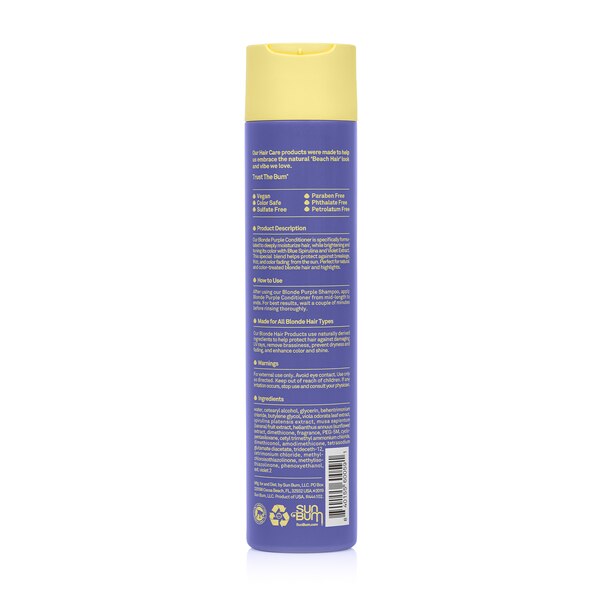 Sun Bum Blonde Purple Conditioner, 10 OZ