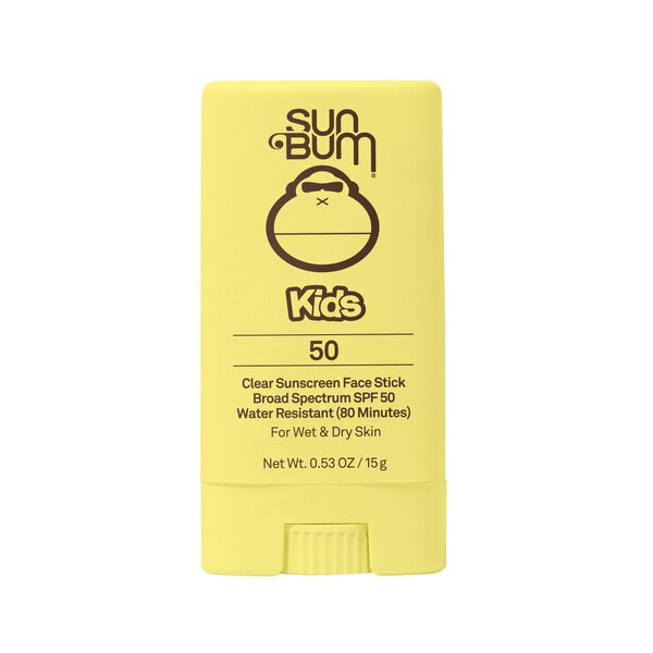 Sun Bum Kids Clear Sunscreen Face Stick, SPF 50, .53 oz