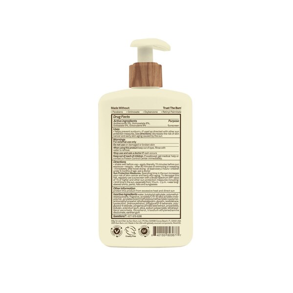 Sun Bum Daily SPF Body Lotion, SPF 50