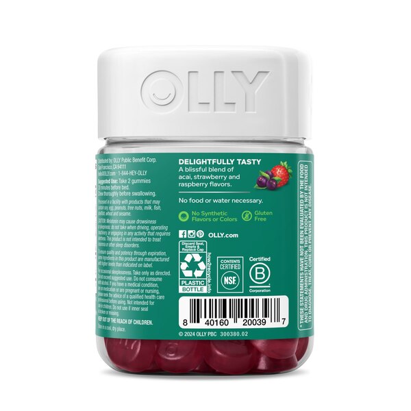 OLLY Muscle Recovery Sleep Gummies, 40 CT
