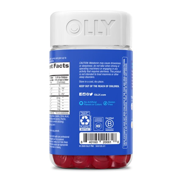 OLLY Kids Sleep Gummies, Raspberry